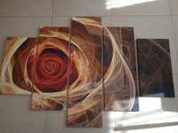 Obraz Róża 160cm x 105cm, 5 części