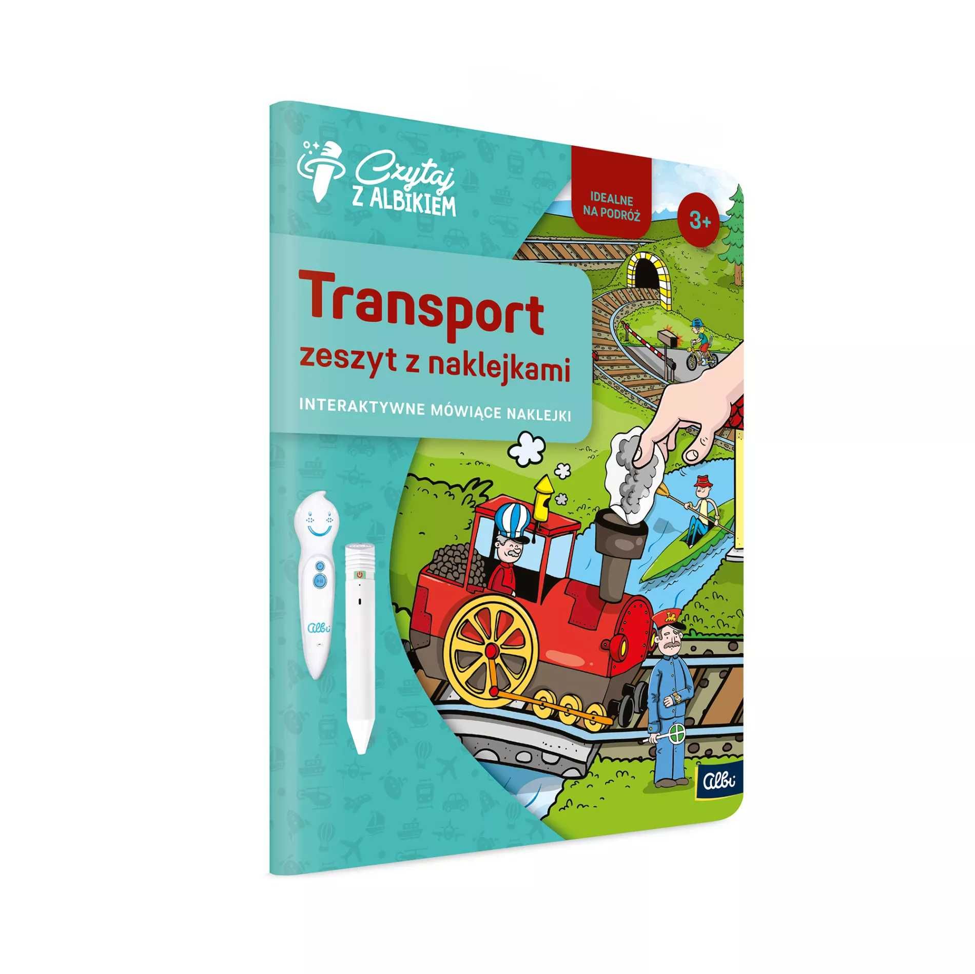 Czytaj z Albikiem ALBIK Interaktywny Zeszyt z Naklejkami TRANSPORT 3+