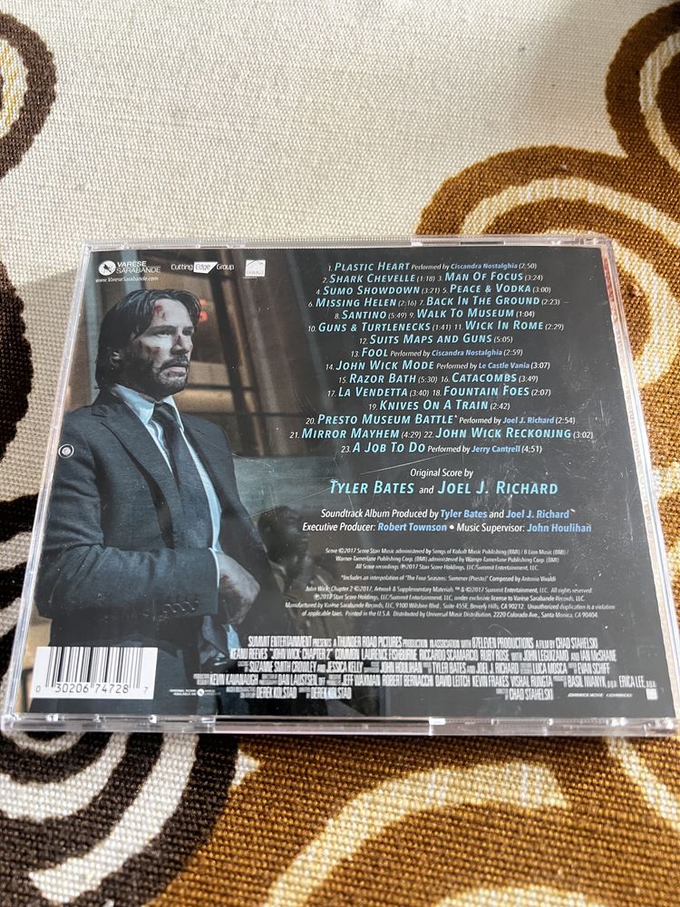 John Wick 2 soundtrack ost score ost cd