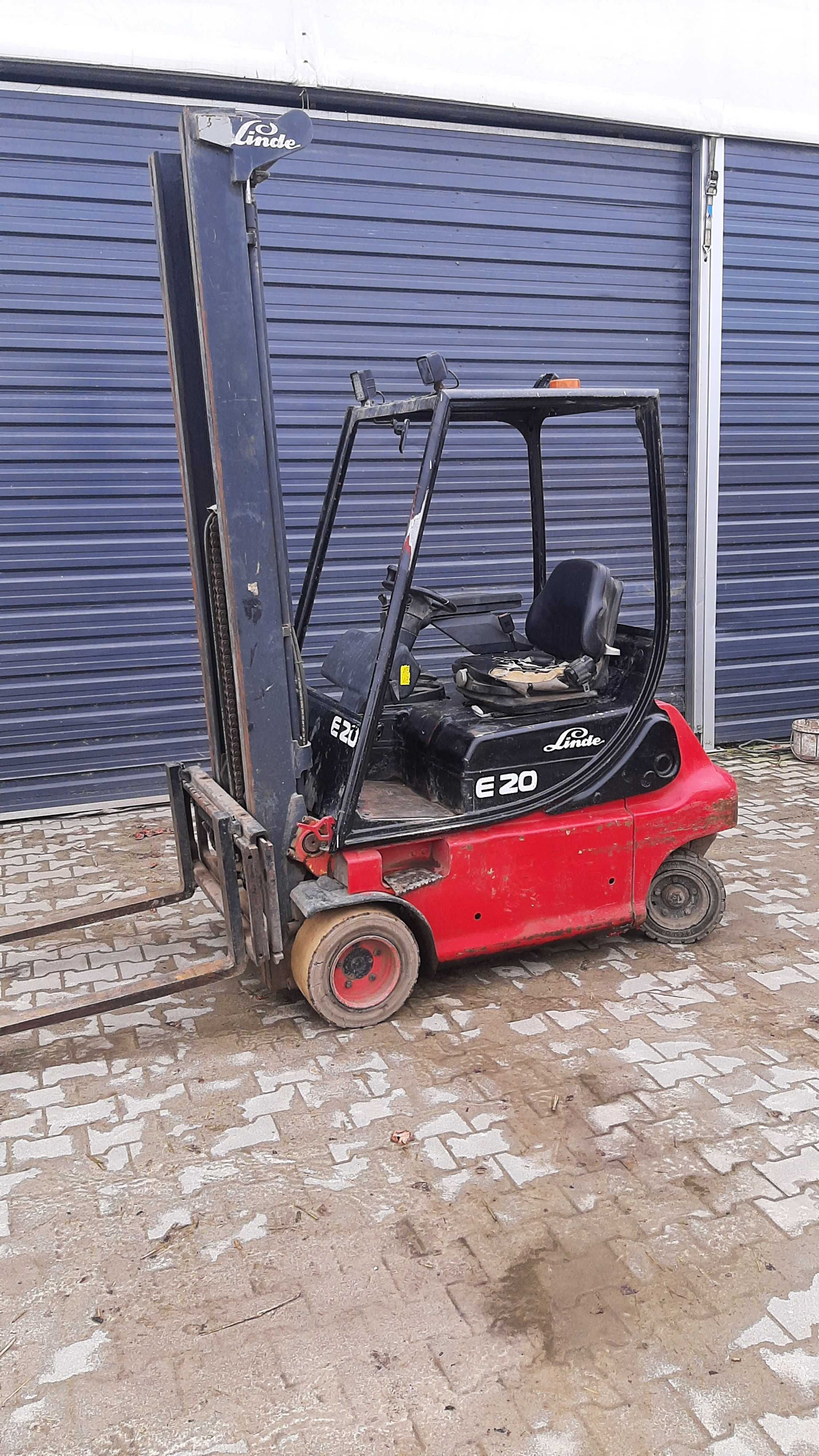 Wózek widłowy linde e 20 triplex