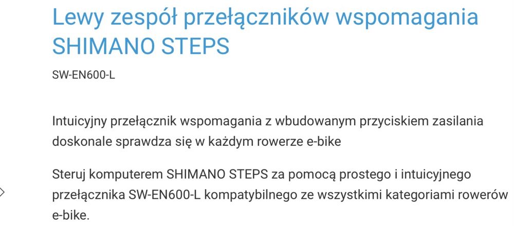 Manetka Shimano Steps SW-EN600L 22,2 Ebike