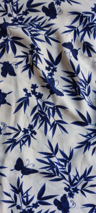 Blusa Bege e Azul Meia Manga Primark 38