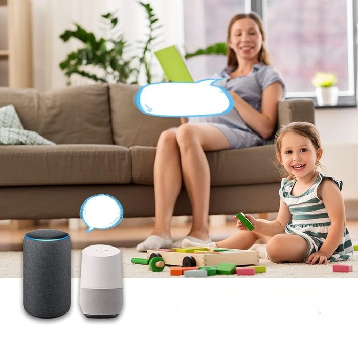Inteligentny Włącznik Światła WiFi Dotykowy Panel Szklany Alexa Google