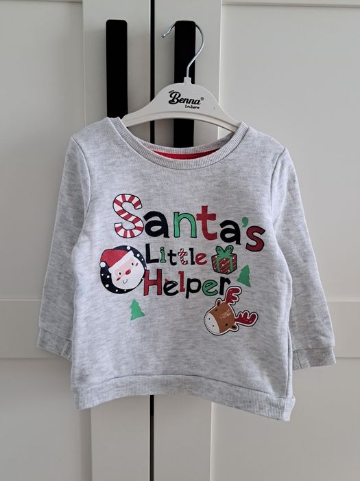 Bluza świąteczna Santa's little Helper 86 pepco