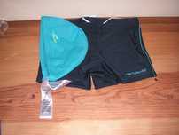 Conjunto Calção e Touca Natação Decathlon T/12 (Novo)