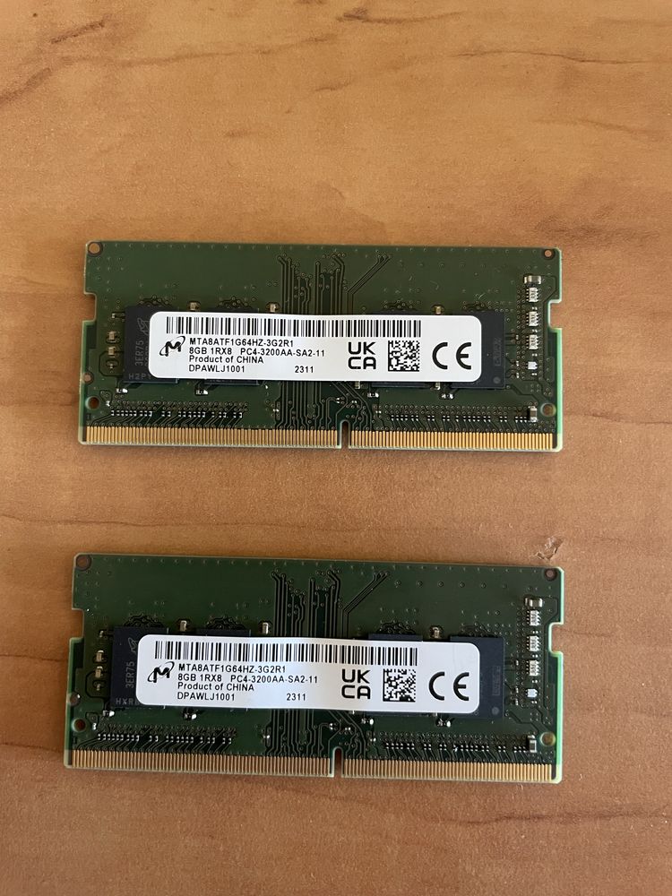 Оперативна памʼять Crucial SODIMM DDR4 3200 2x8GB