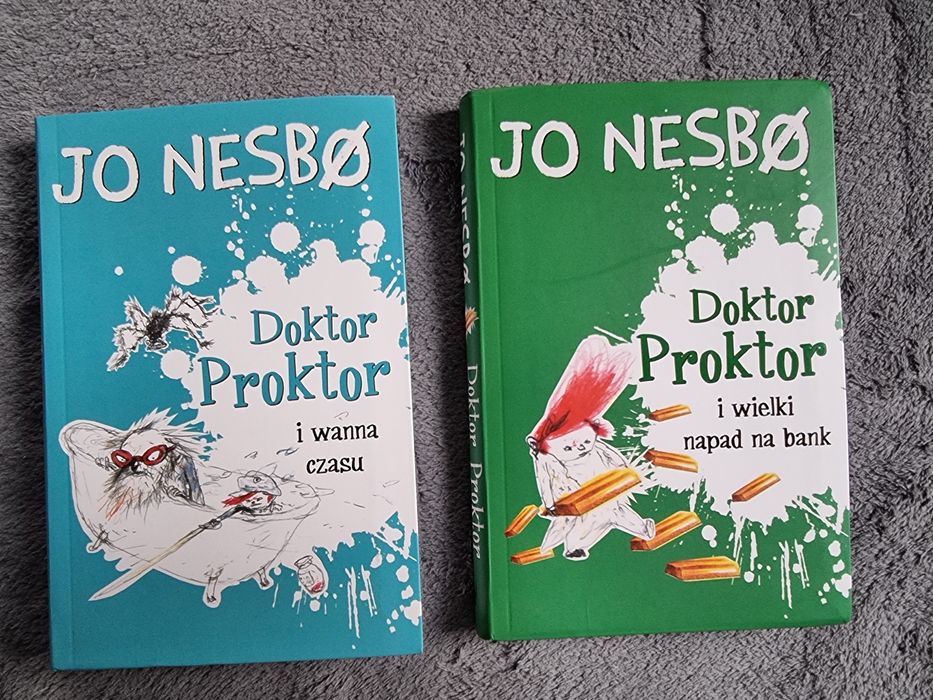 Doktor Proktor Jo Nesbo 2 książki jak nowe