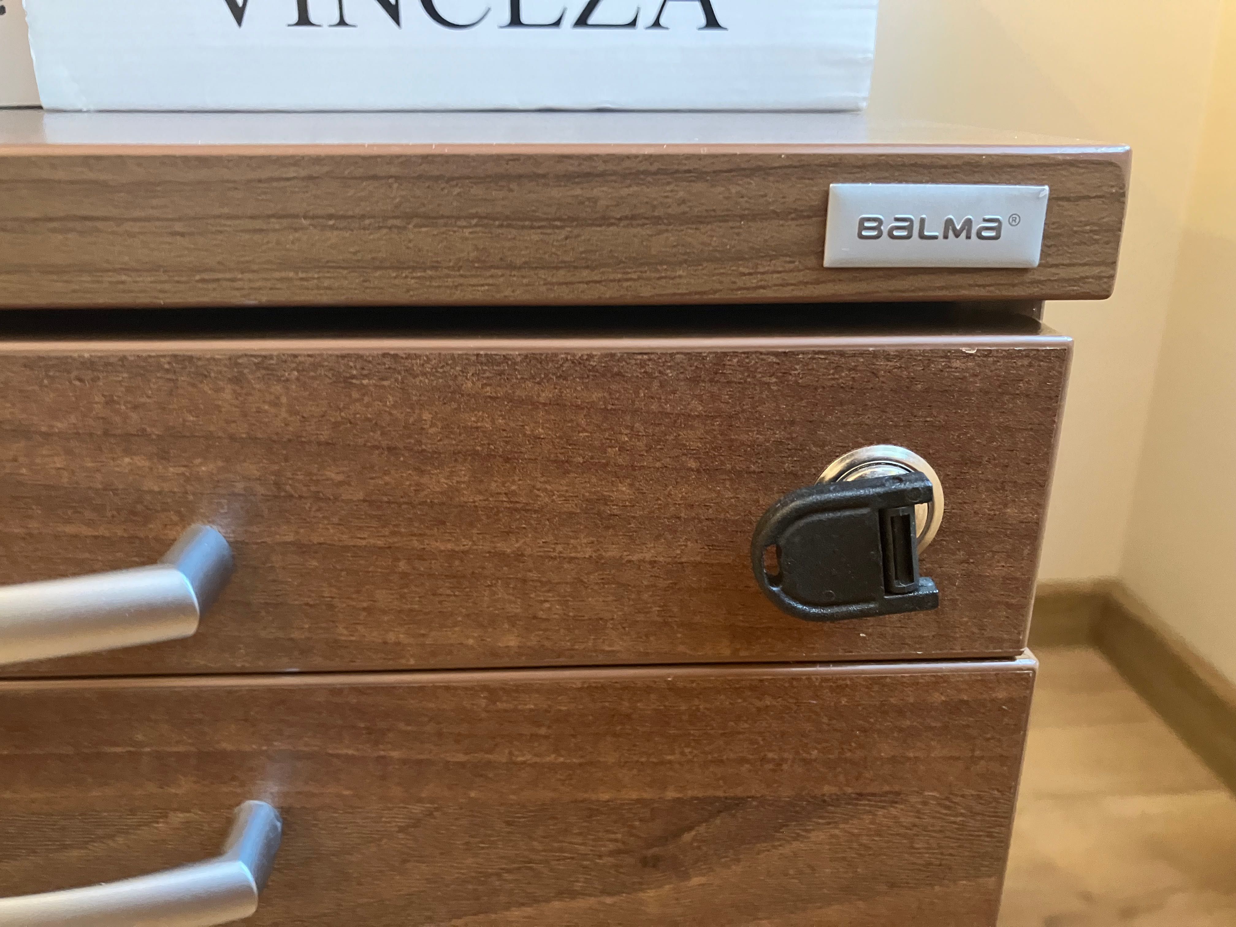 BALMA biurko 80x140 i kontener, stan idealny