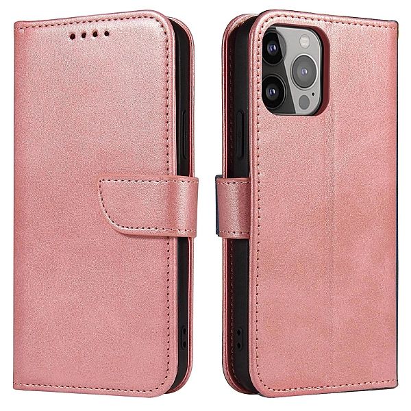 Etui Pokrowiec z Klapką Braders Case do iPhone 13 Pro różowy