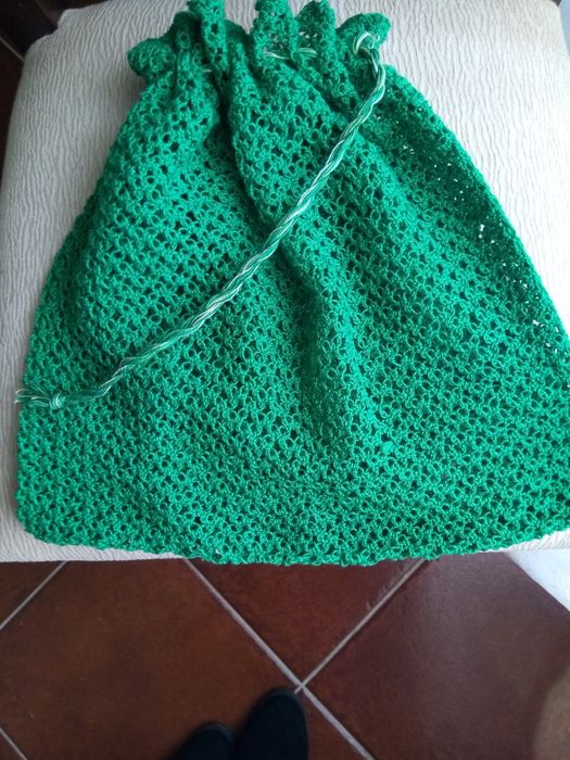 6 sacos em crochê