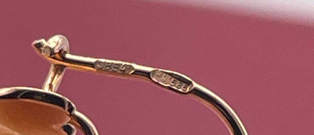 Нові золоті сережки, вага 0,92 грам Арт. 758