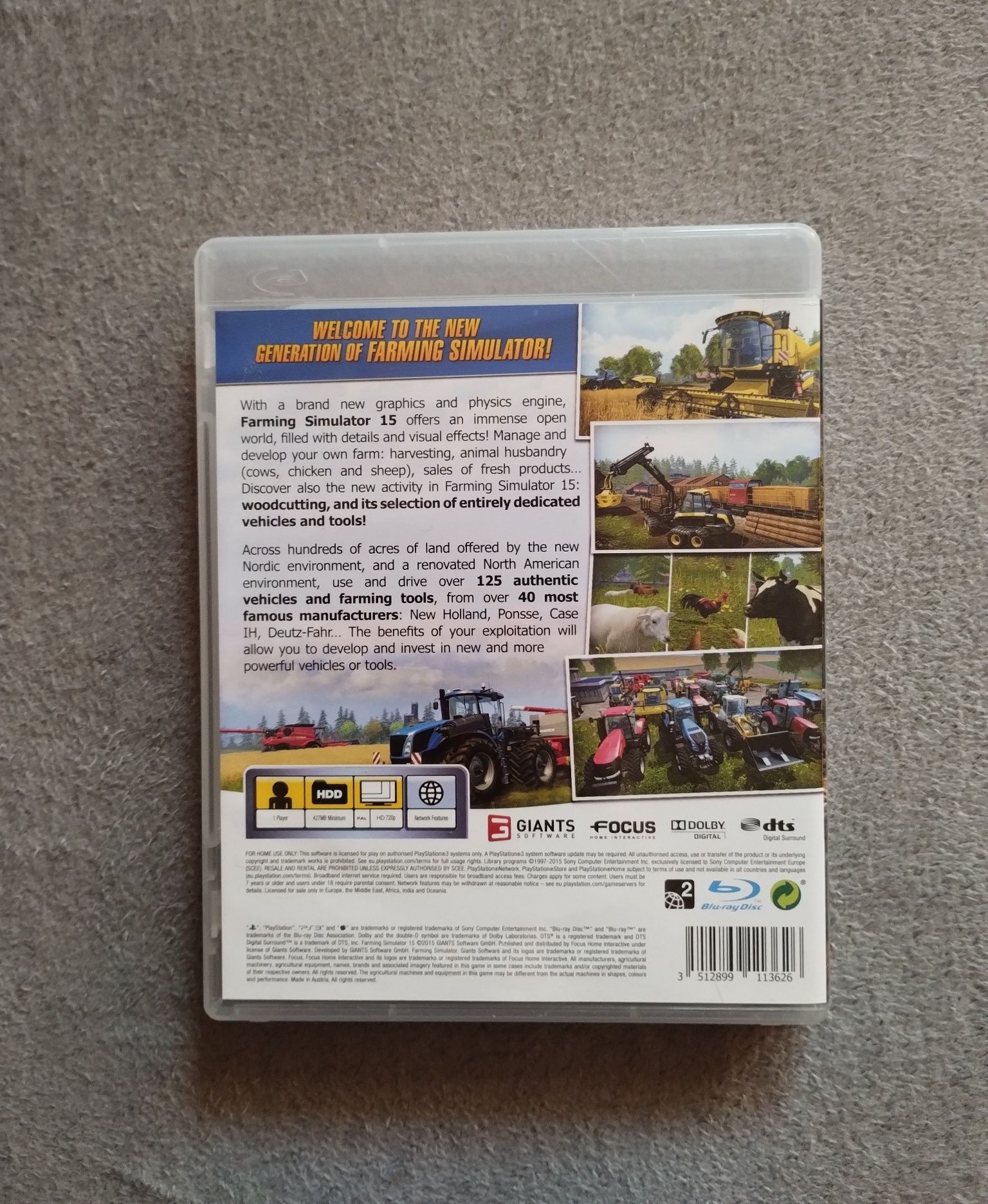Gra Dla Dzieci Farming Simulator 15 PS3 PL