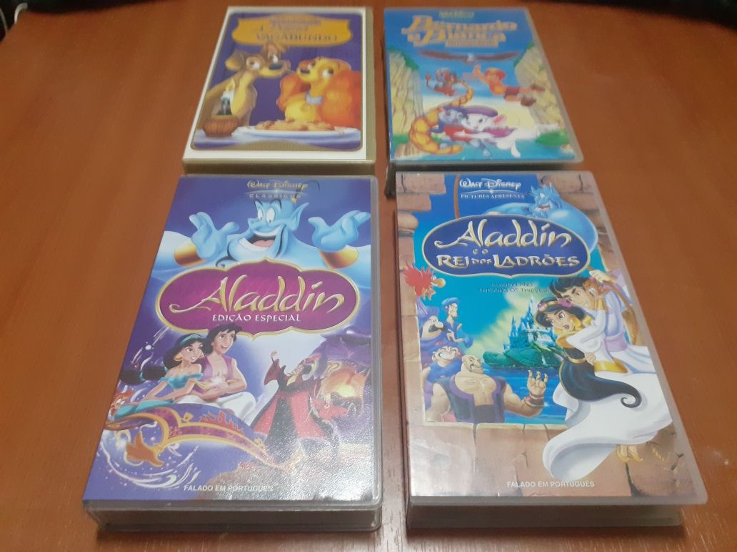 VHS: 3 Filmes Disney