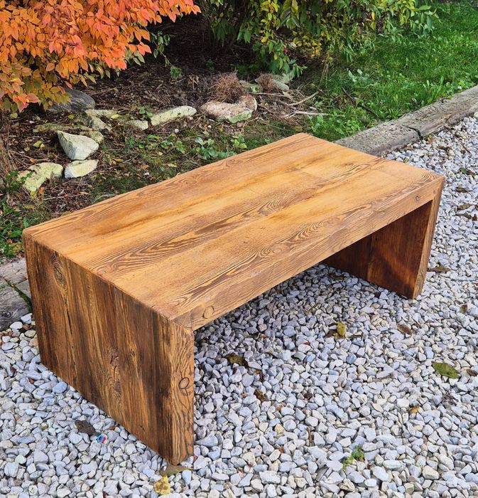 Stolik kawowy, ława, konsola, stare drewno, loft, boho,  rustykalna,