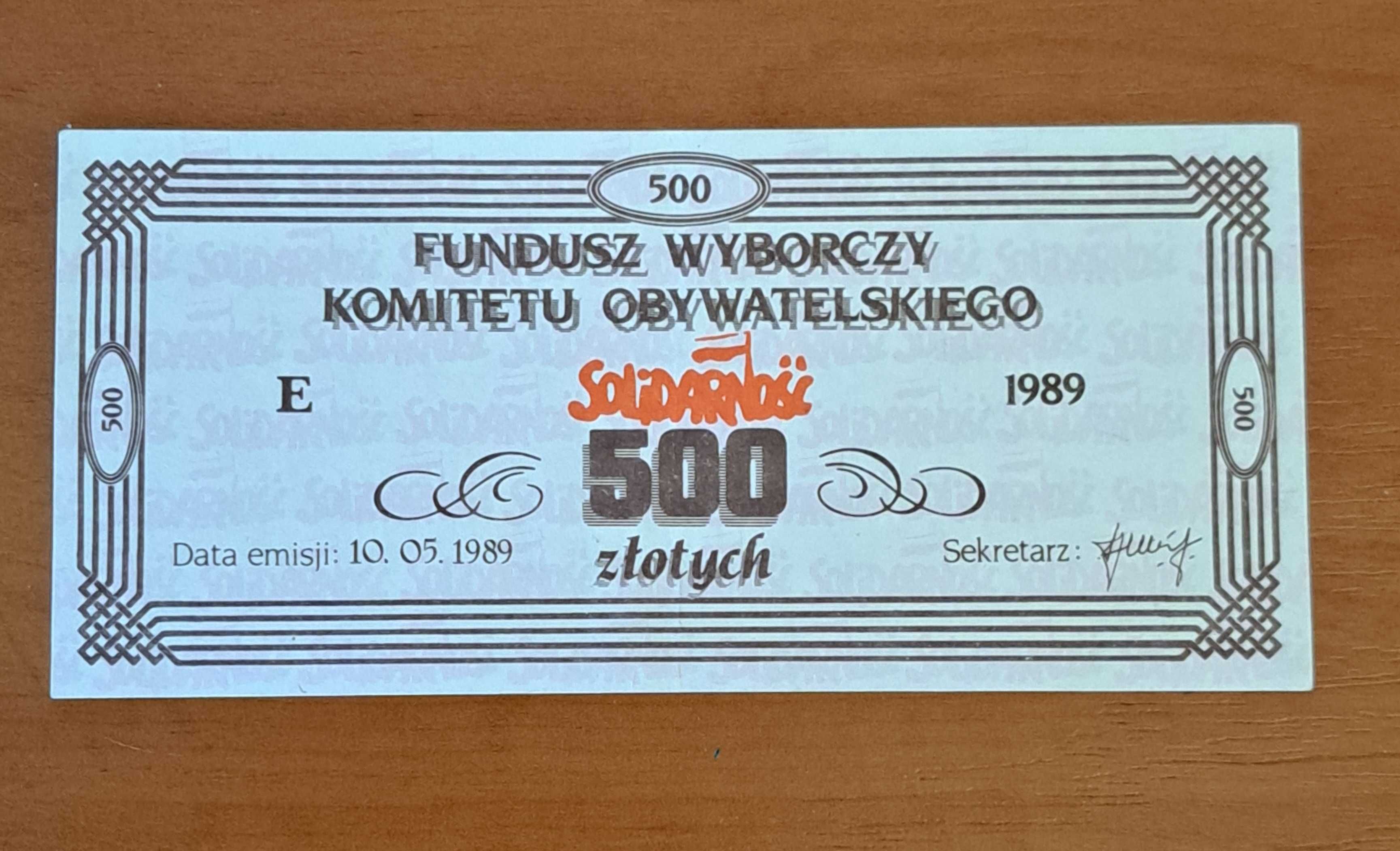 Odznaki statut Solidarność 1980 broszury cegiełka lata 80 XX wieku
