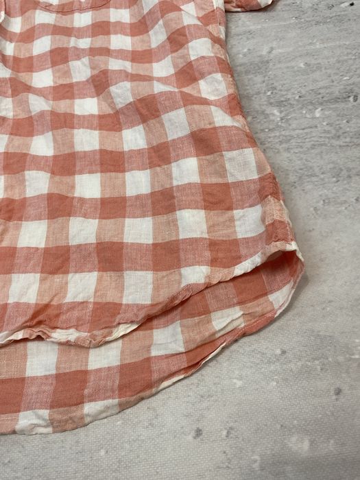 L.L. Bean męska lniana koszula w kratę rozmiar XL~