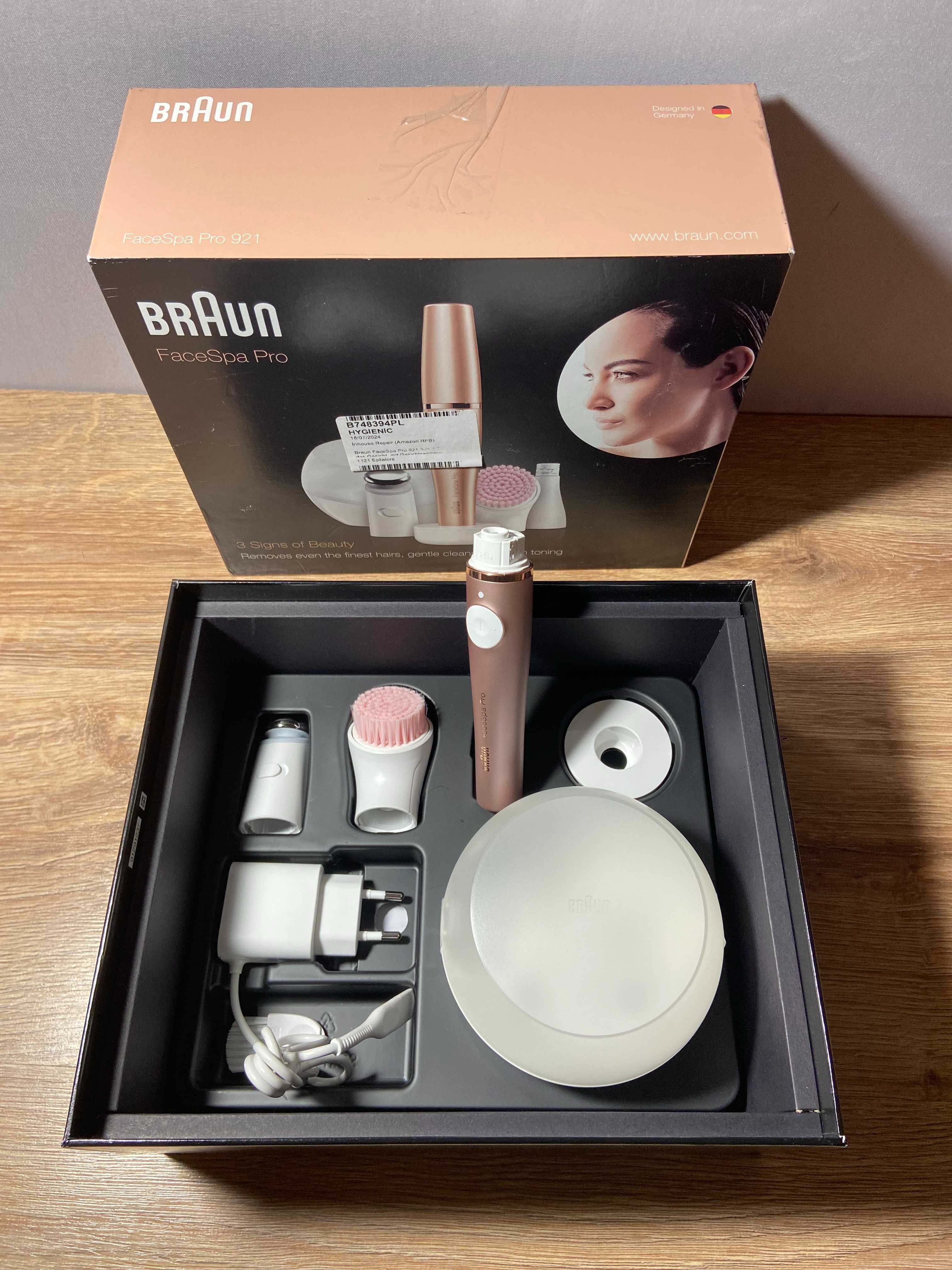 Depilator, szczotka do mycia twarzy Braun FaceSpa Pro
