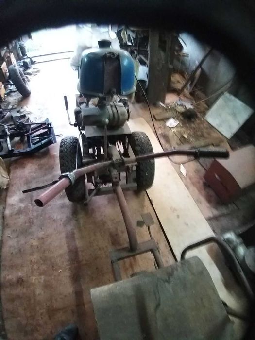 Мотоблок саморобний з третім колесом, автономним ходом