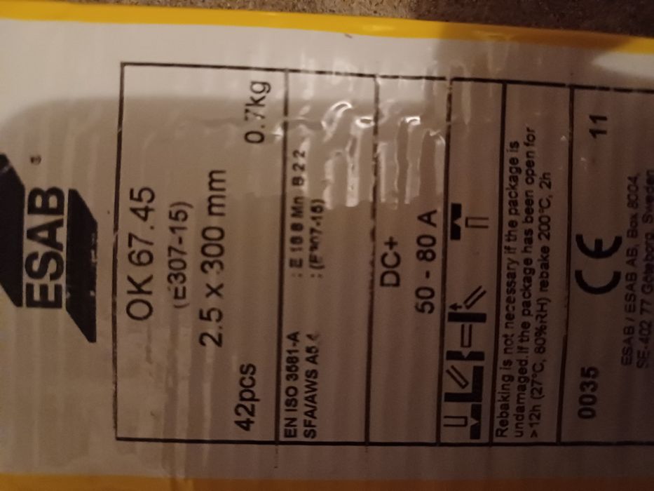 Elektrody ESAB 2,5x300