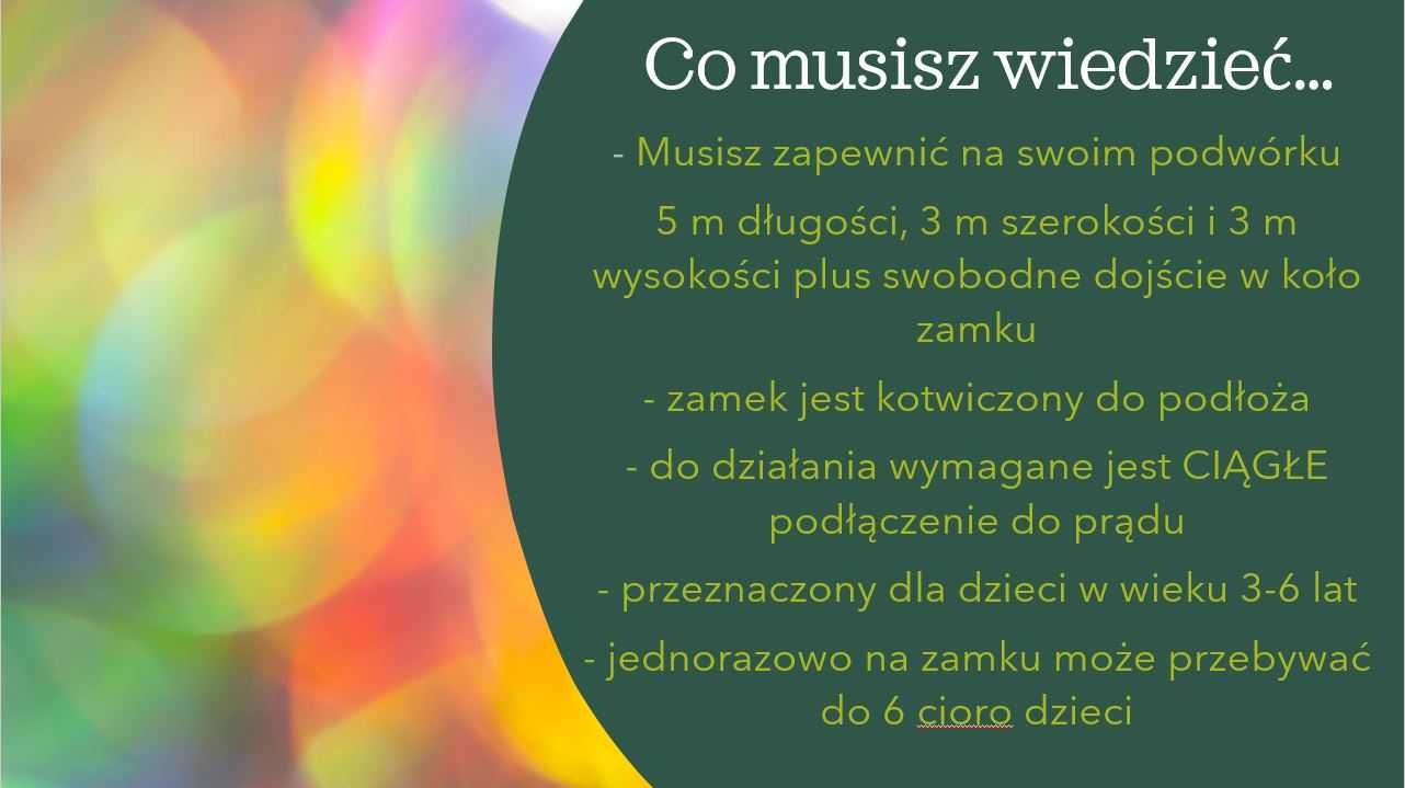 Wynajem mini zamku dmuchanego