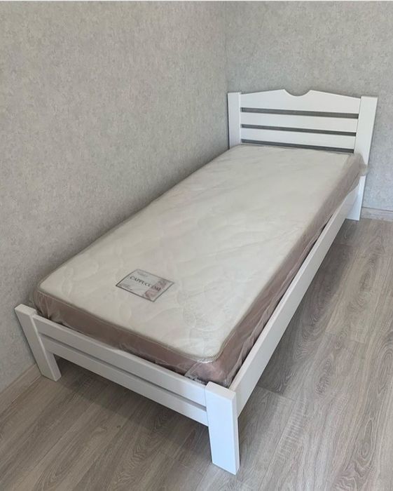 Односпальне ліжко, дитяче ліжко, детская кровать из дерева, еко дерево