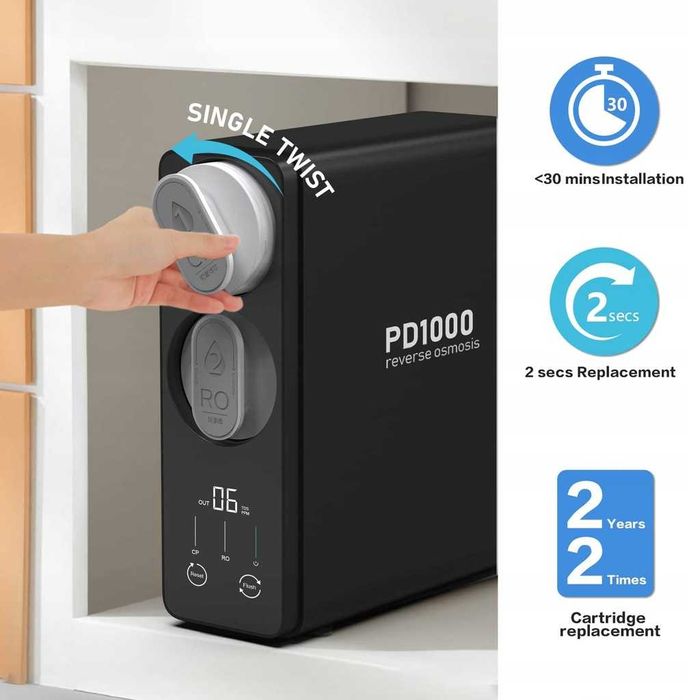 System Filtracji Wody Metodą Odwróconej Osmozy Frizzlife PD1000. 784 l
