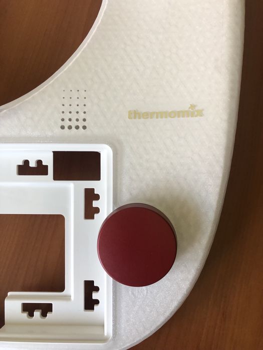 Thermomix TM6- Limitowana obudowa biała z brokatem+ czerwony przycisk