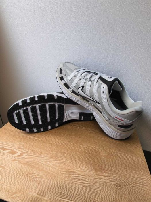 Кросівки Nike Р6000, кроссовки утеплені біло-чорні (0329)