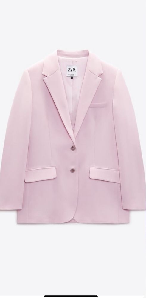 Костюм Zara піджак р.S брюки р. М рожевого кольору