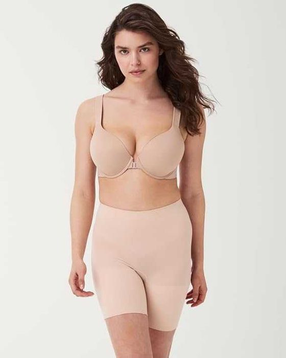 Spodenki Korygujące SPANX L Power Short Bezszwowe Soft Nude