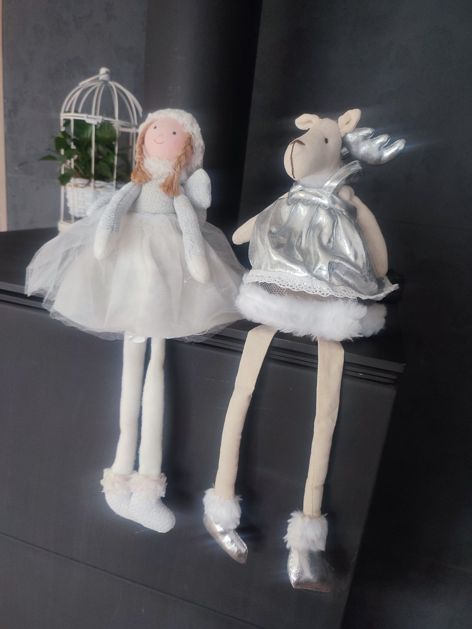 Home&you lalki figurki świąteczne aniołek renifer boże narodzenie skrz