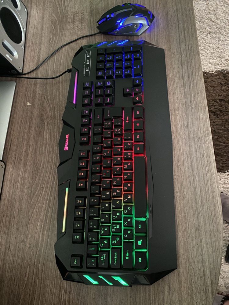 Клавіатура + мишка REAL-EL Gaming 9500 Kit Backlit