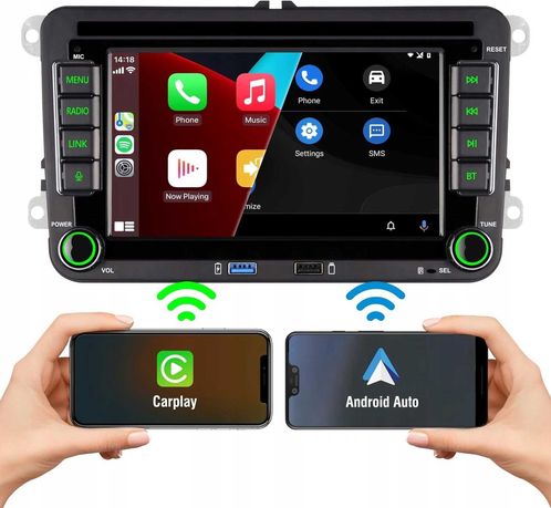 7" radio LINUX Auto podwójny DIN VW Jetta Golf Polo Passat Android iOS