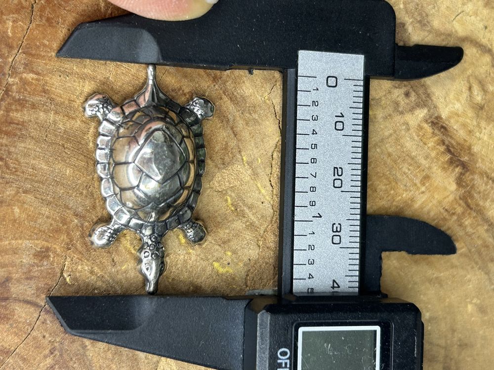 Stary srebrny Żółw 800 próba