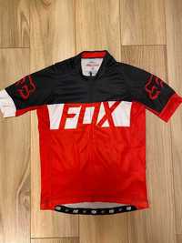 Męska czerwona koszulka na rower Fox