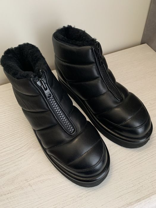 ЧЕРЕВИКИ Дутіки Італія зимові шкіряні Італія ОА Non-Fashion