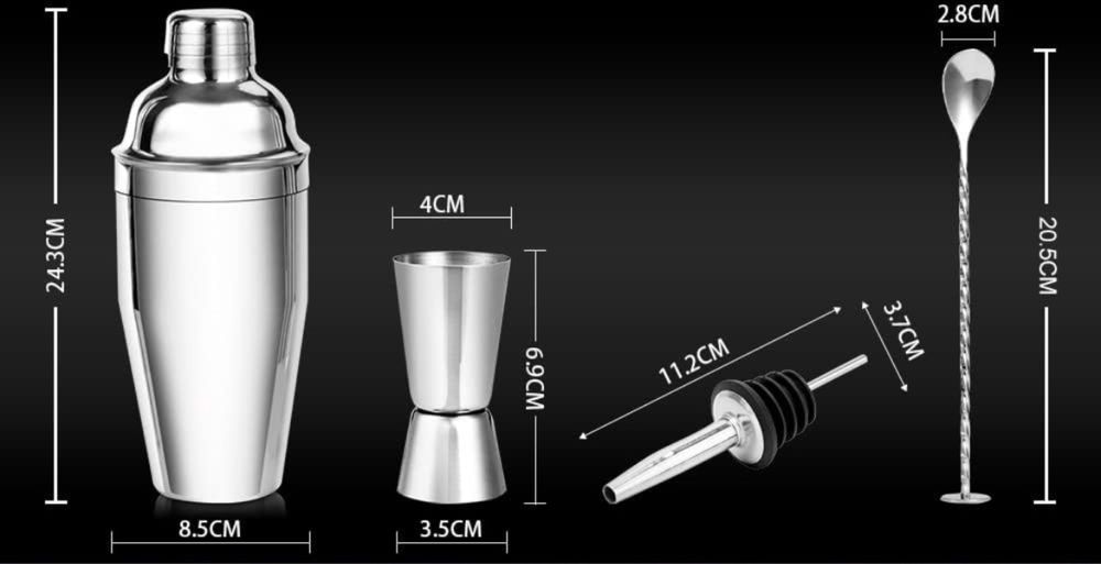 Gohytal Zestaw shakerów do koktajli