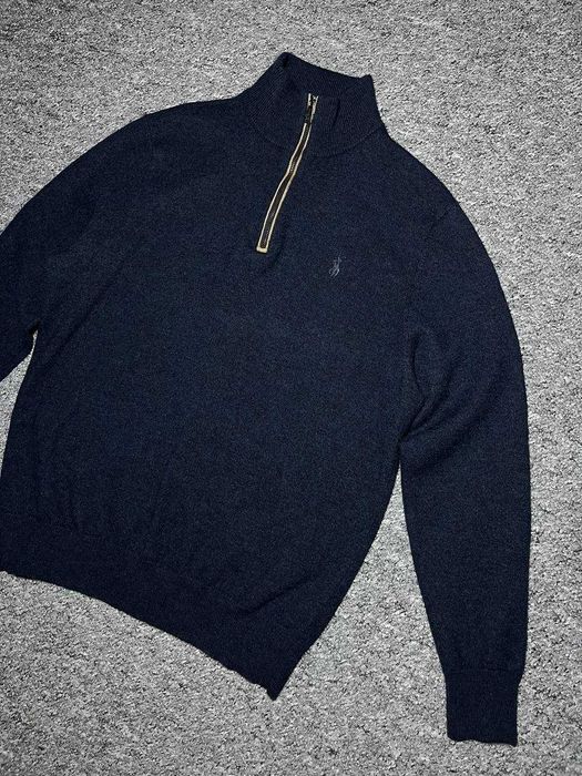 Жіноча кофта пуловер 1/4 zip RALPH LAUREN - 100% MERINO Wool - M