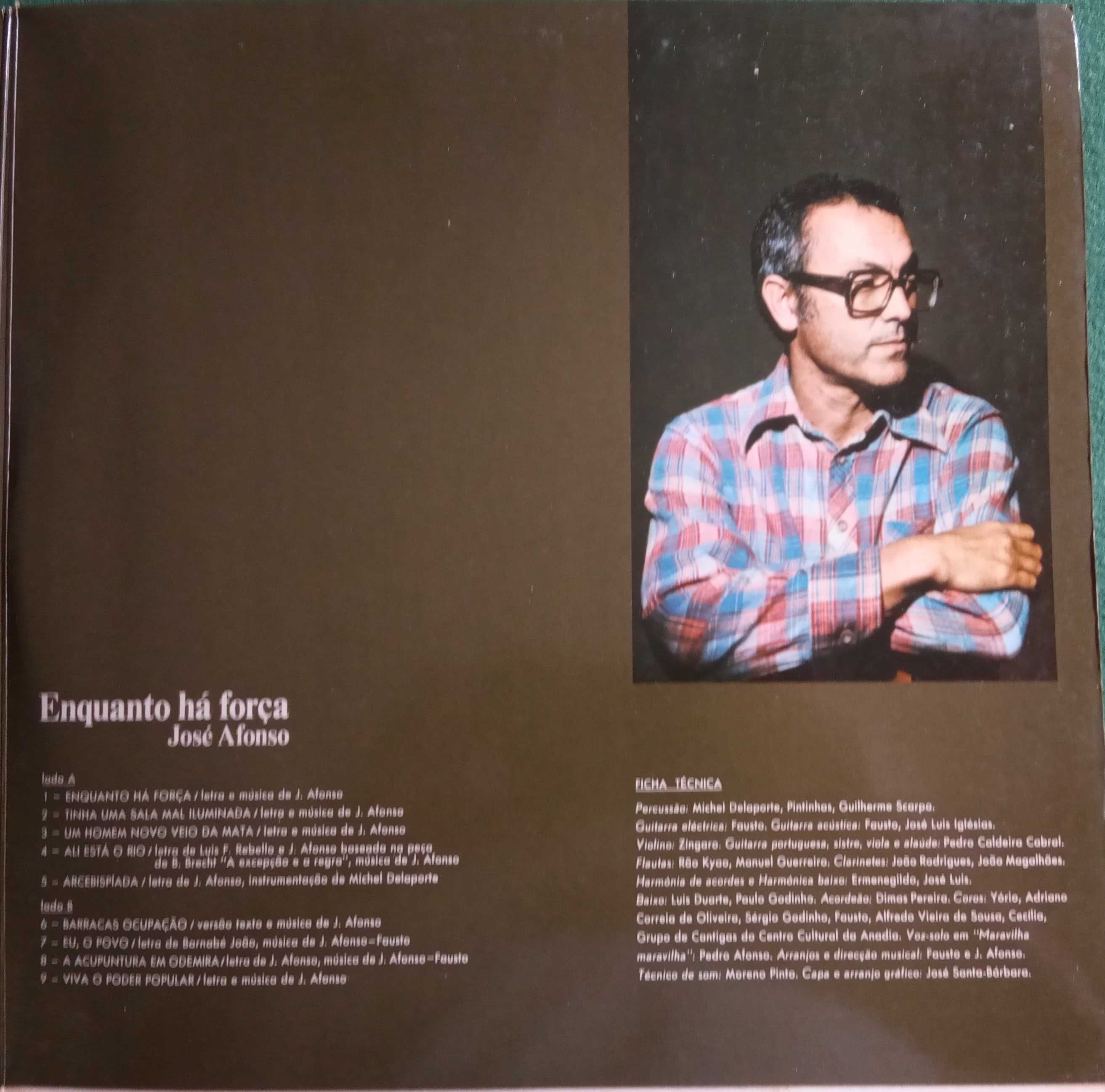 José Afonso	- - - - -		Enquanto Há Força	- - - - -	LP