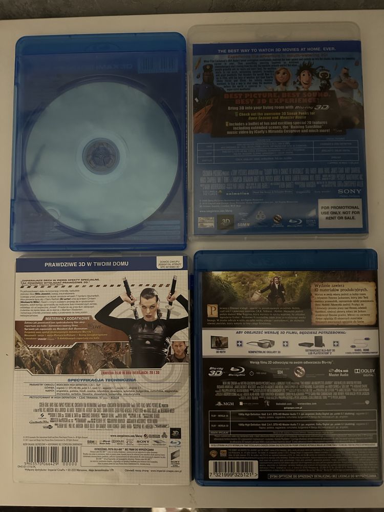 Flimy blu-ray 3D - Hobbit, Resident Evil, Klopsiki, perla oceanow
