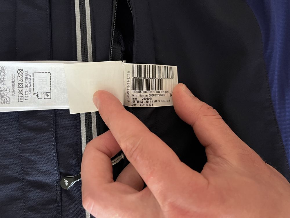 Куртка softshell Quechua sh900 warm трекінгова , унісекс , туристична