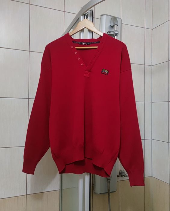 Sweter klasyczny XL Paul & Shark yachting XL wełna wełniany wool wełna