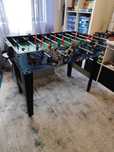 Mesa 4 em 1: Matraquilhos, Bilhar e Air Hockey e jogos tabuleiro