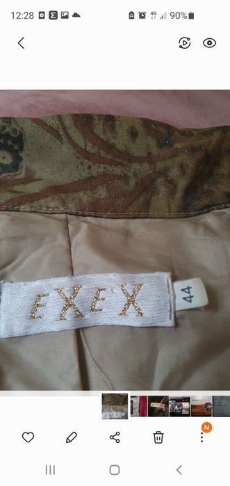 Kurtka włoska z materiału vintage