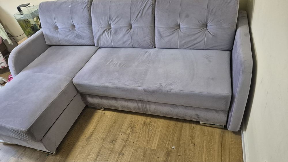 Narożnik z funkcja spania