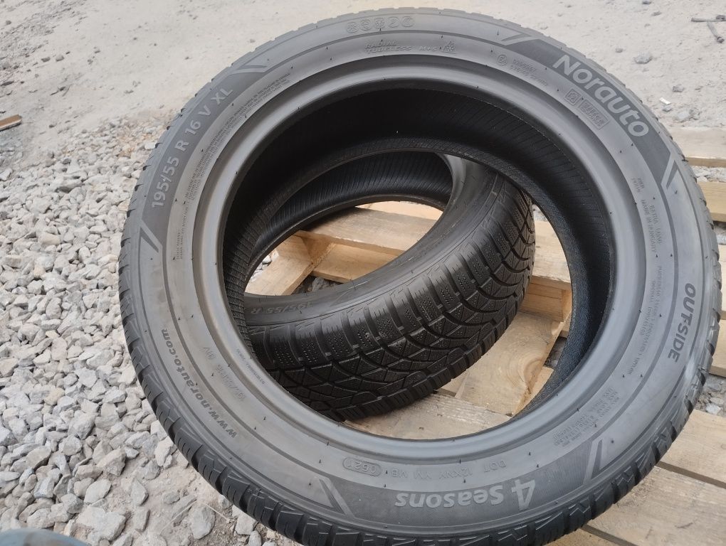 195/55/16 Norauto  4 seasons (hankook) 21 рік