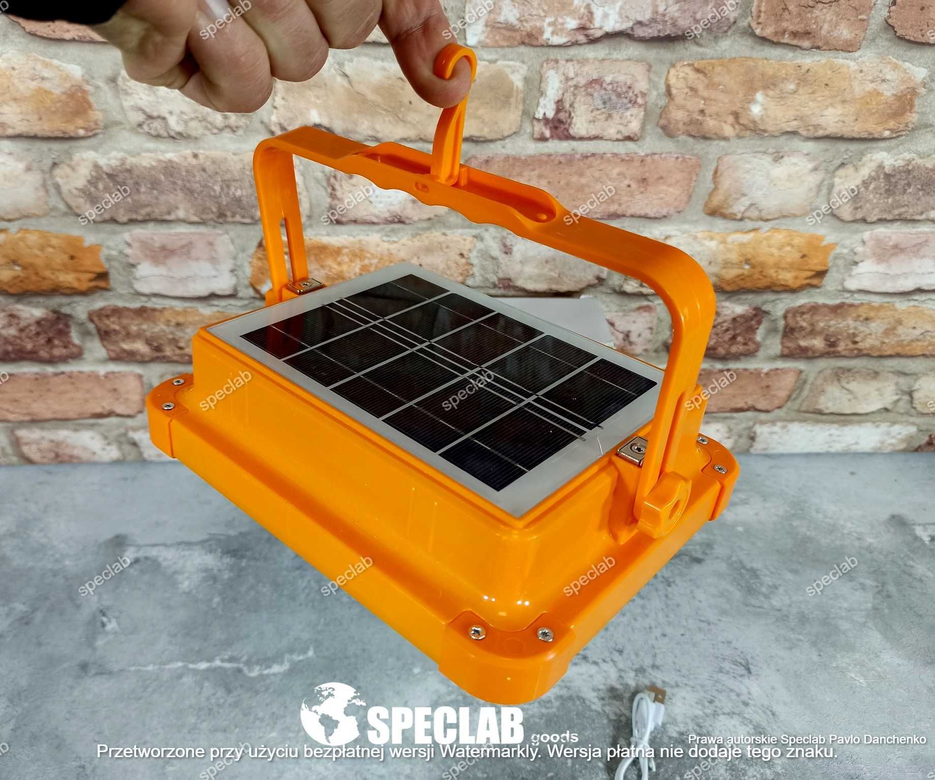 Halogen solarny bezprzew, SP-209 lampa robocza, 12000mA
