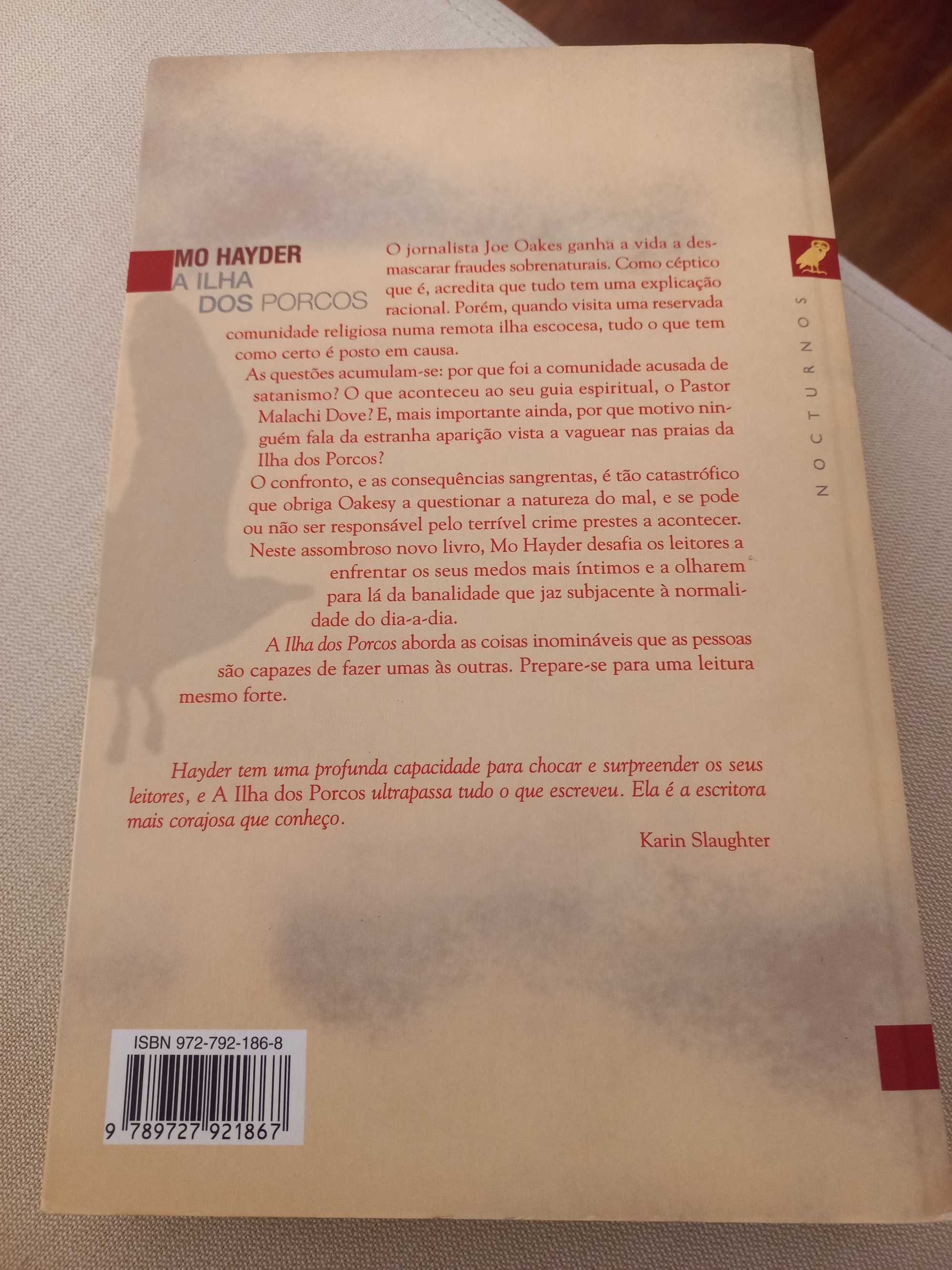 "A Ilha dos Porcos" Mo Hayder