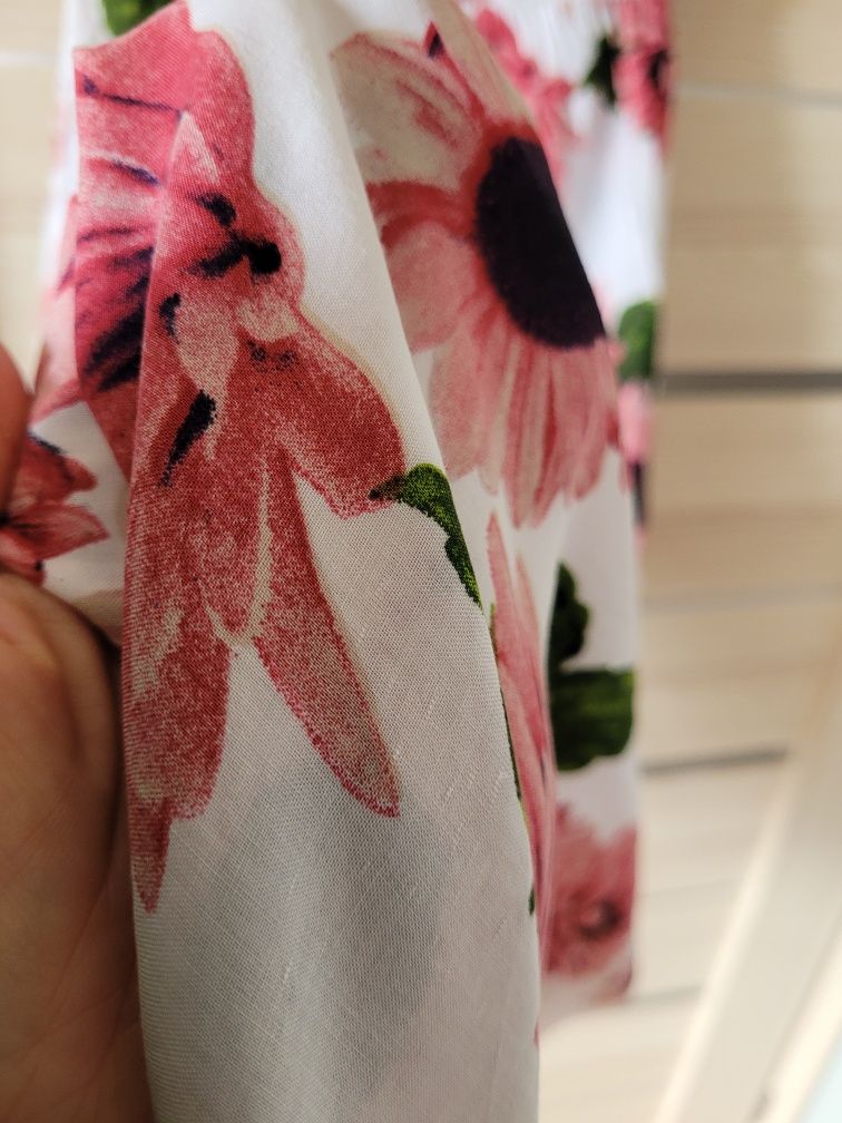Długa sukienka kwiaty M/L