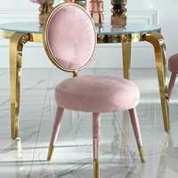 Krzesło glamour, designerskie, jadalni, salonu, różowo - złote PINK